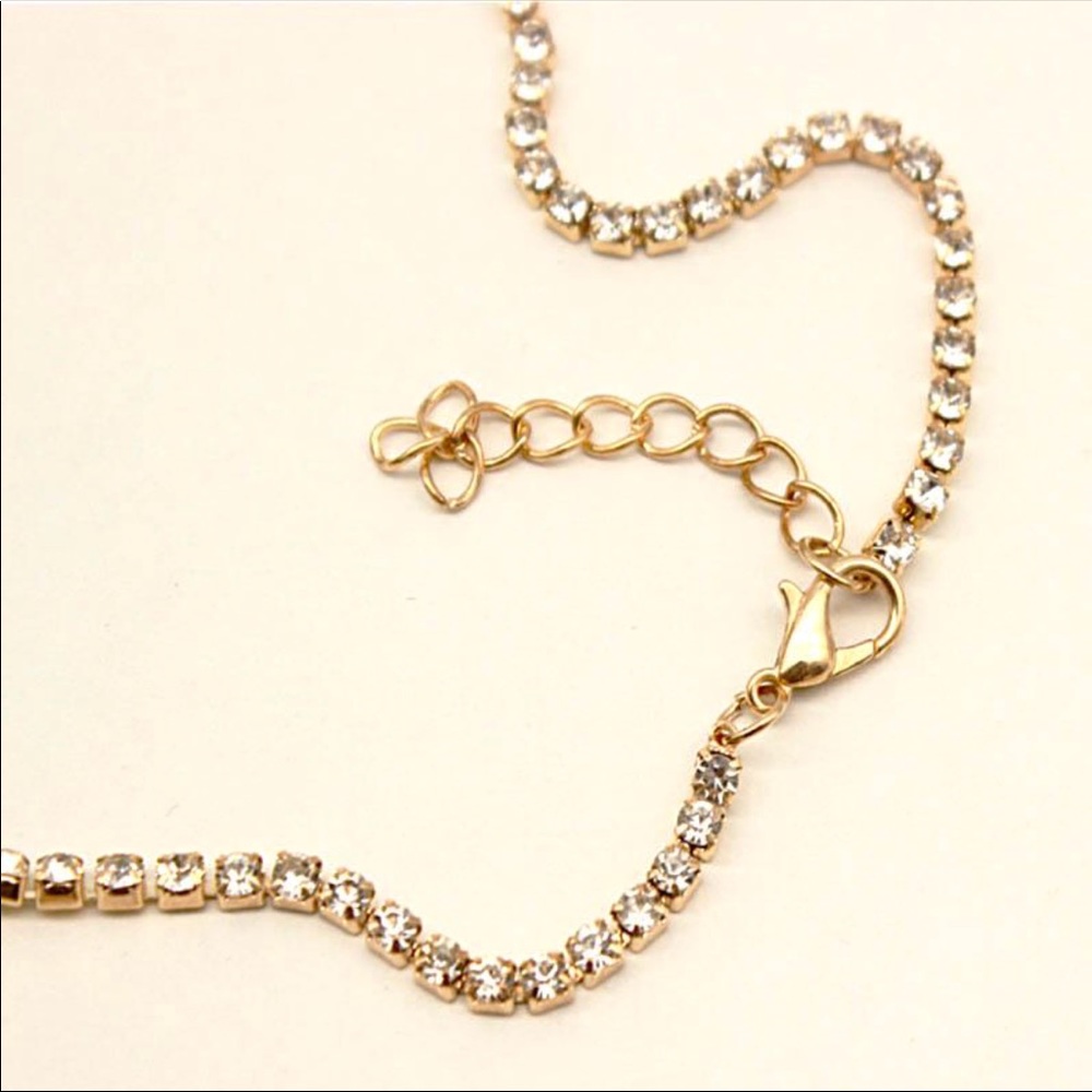 LAST 1! Layered Necklace Gold Pearl Diamond - Picture 6 of 7